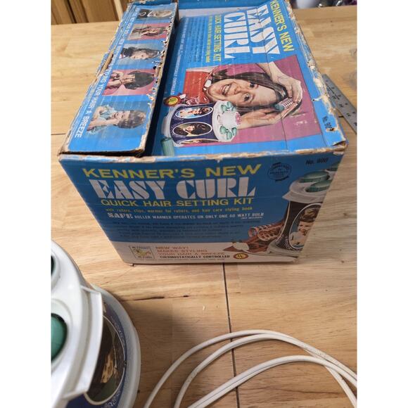 Vintage Kenner Easy Curl Hair Setter Kit 900 Working w Box Rollers 1968+ main image 10